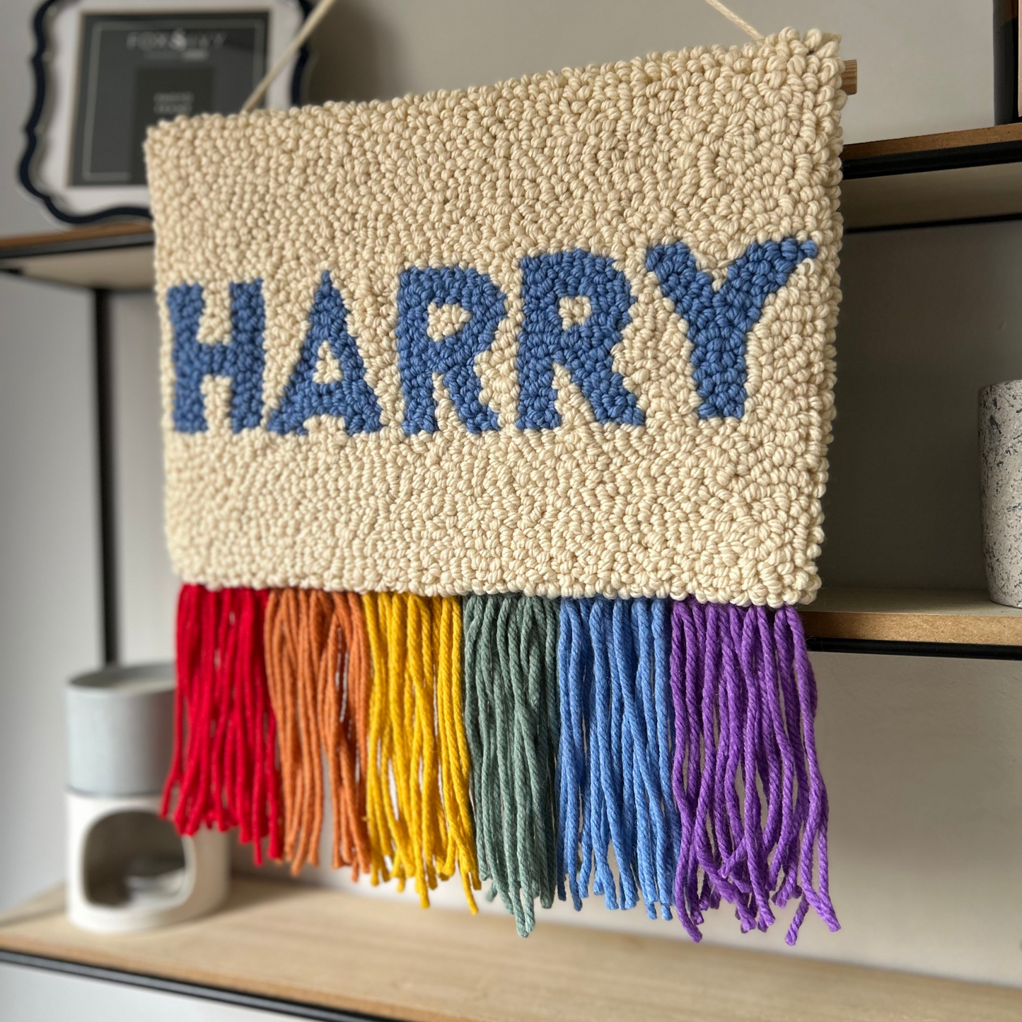 Rainbow Name Wall Hanging