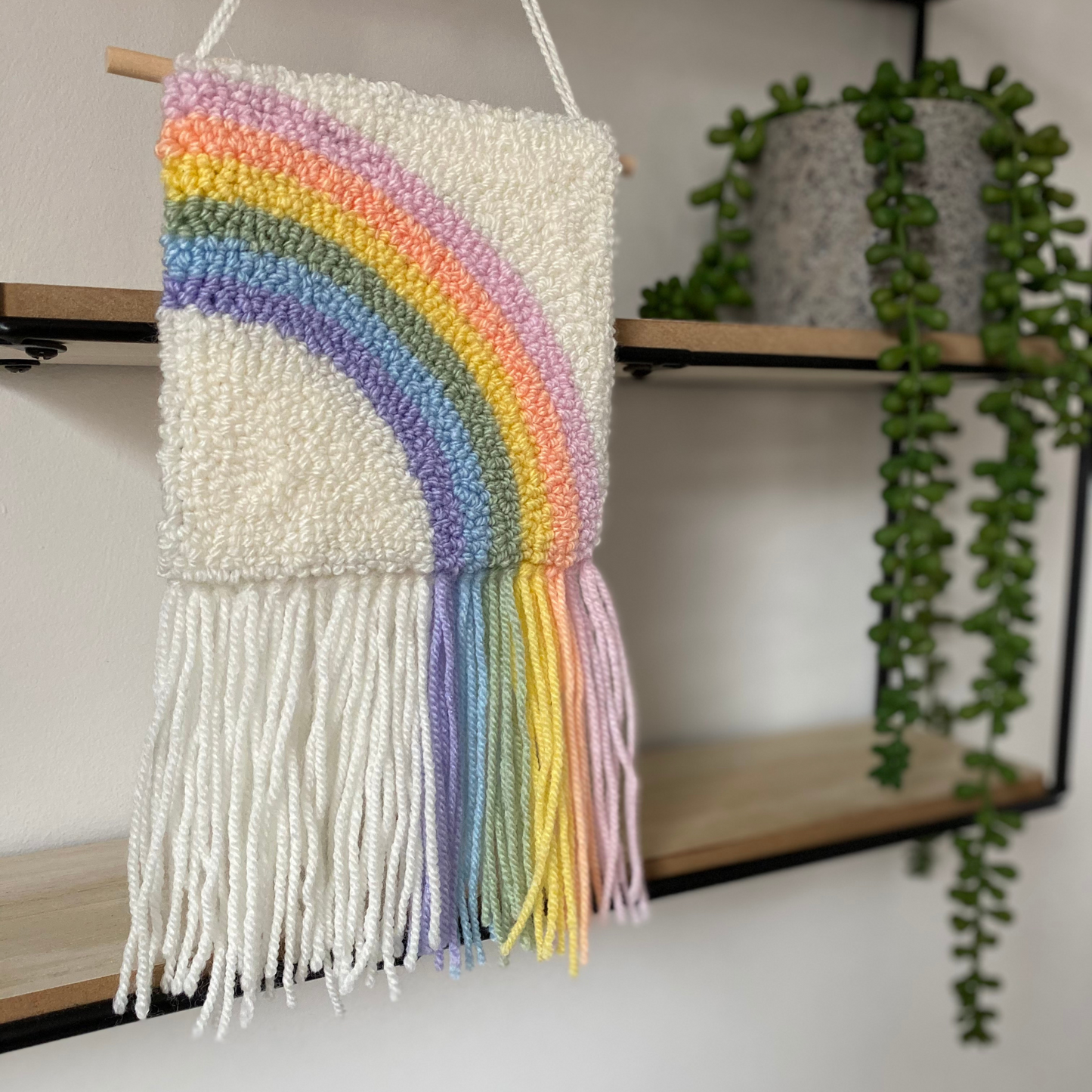 Ready To Post - Pastel Rainbow Wall Hanging