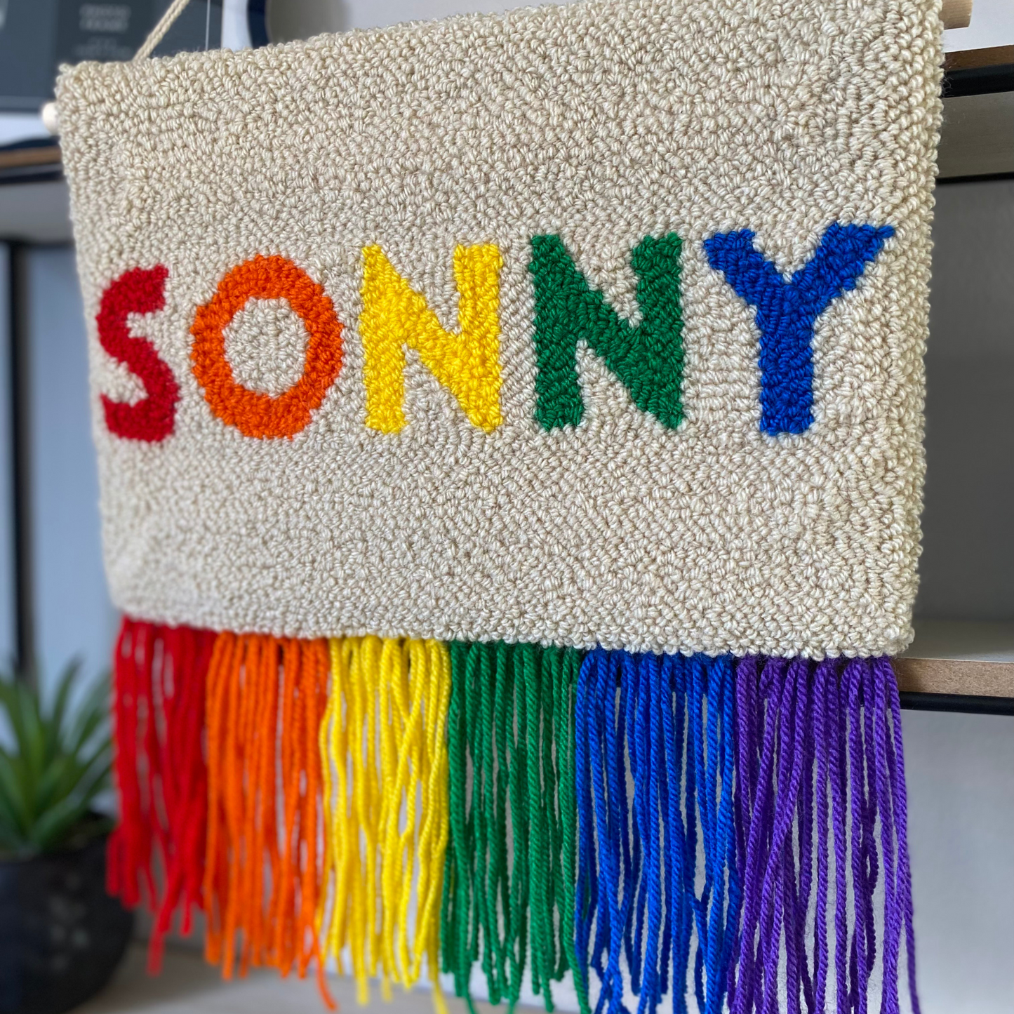 Rainbow Name Wall Hanging