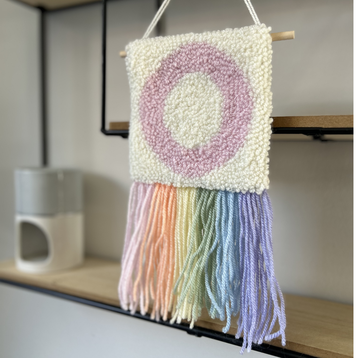 Ready To Post - Pastel Rainbow Initial Wall Hanging