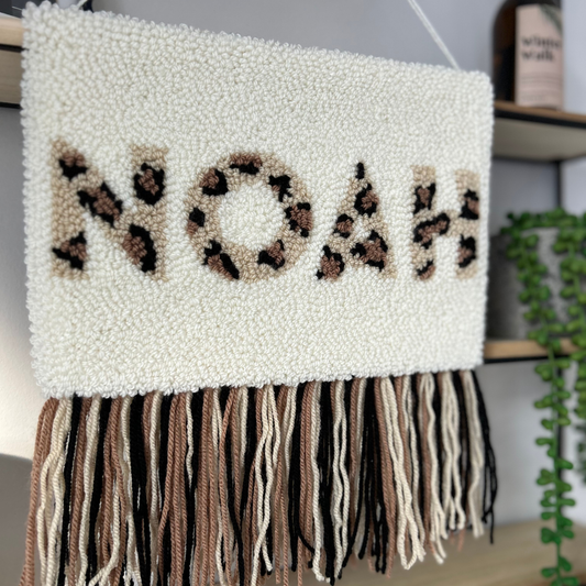 Leopard Name Wall Hanging