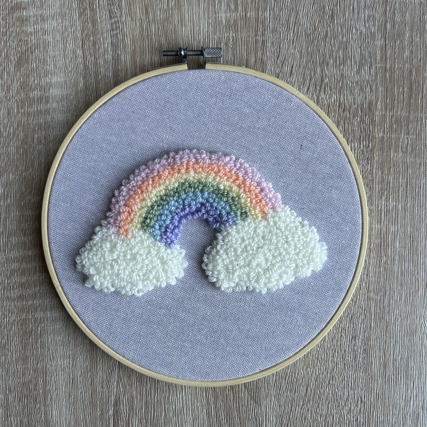 Ready To Post - 8” Pastel Rainbow Hoop