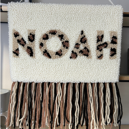 Leopard Name Wall Hanging