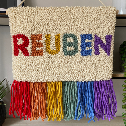 Rainbow Name Wall Hanging