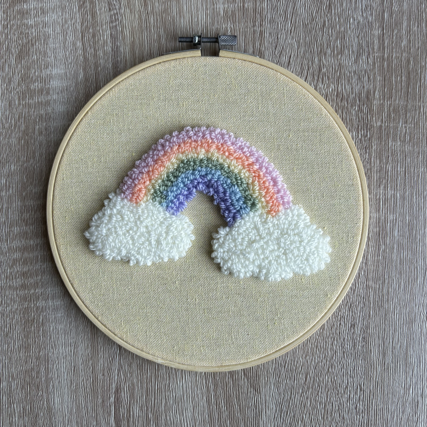 Ready To Post - 8” Pastel Rainbow Hoop