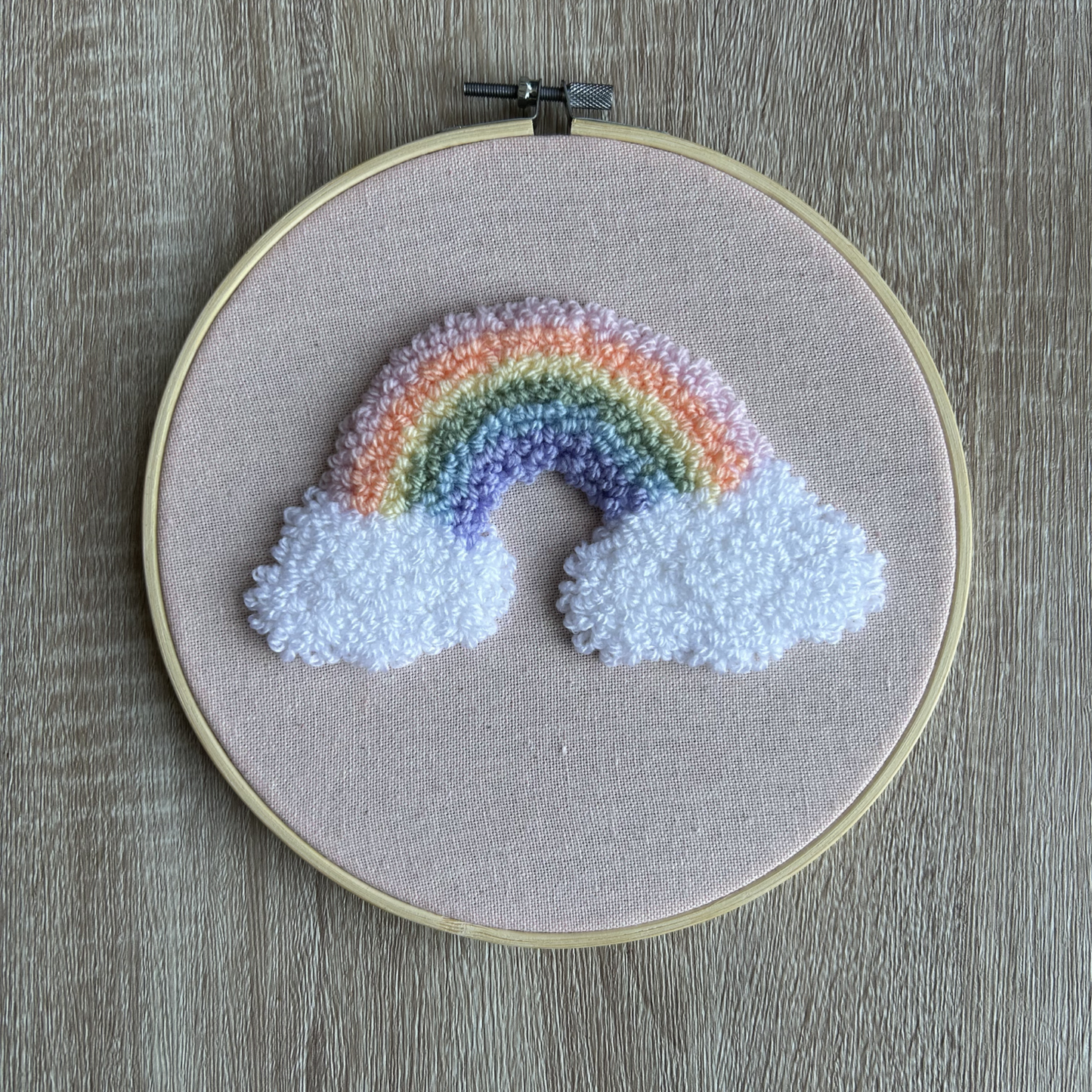 Ready To Post - 8” Pastel Rainbow Hoop
