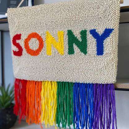 Rainbow Name Wall Hanging