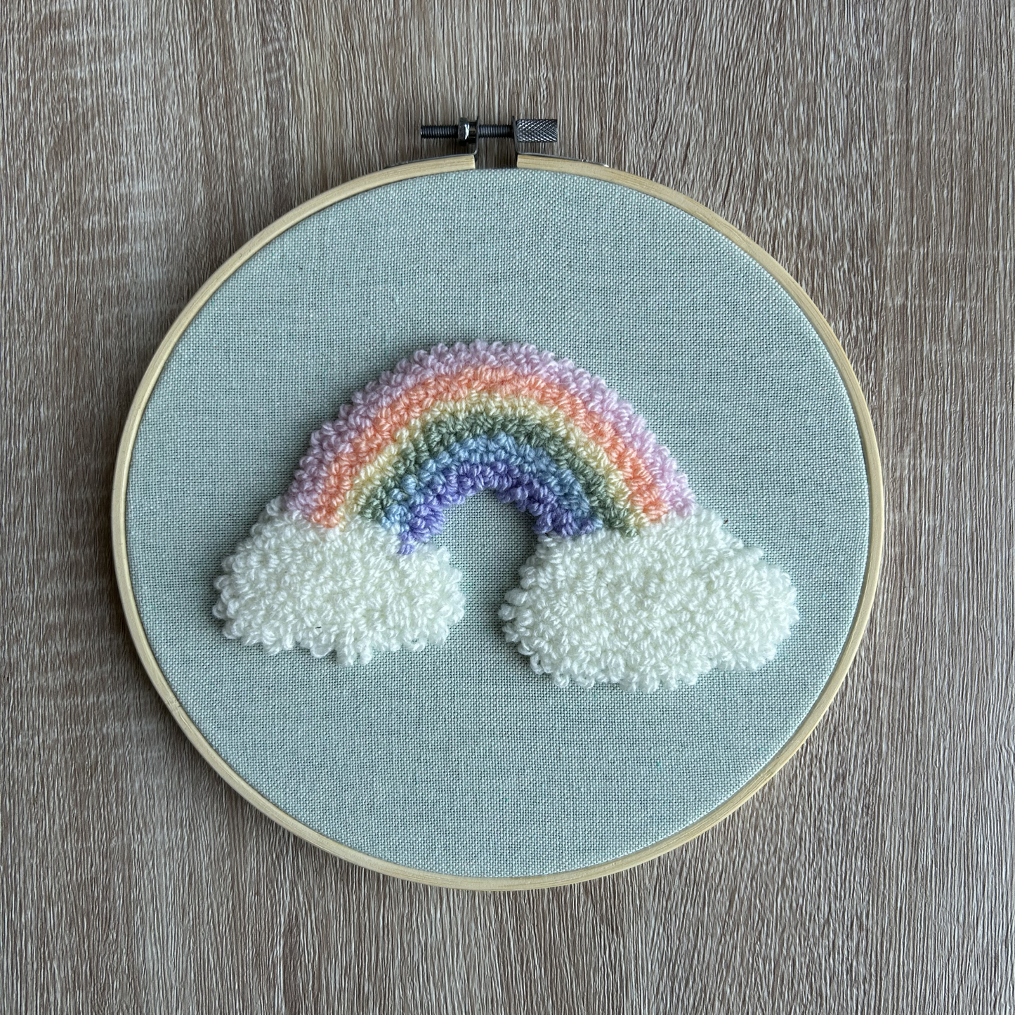Ready To Post - 8” Pastel Rainbow Hoop